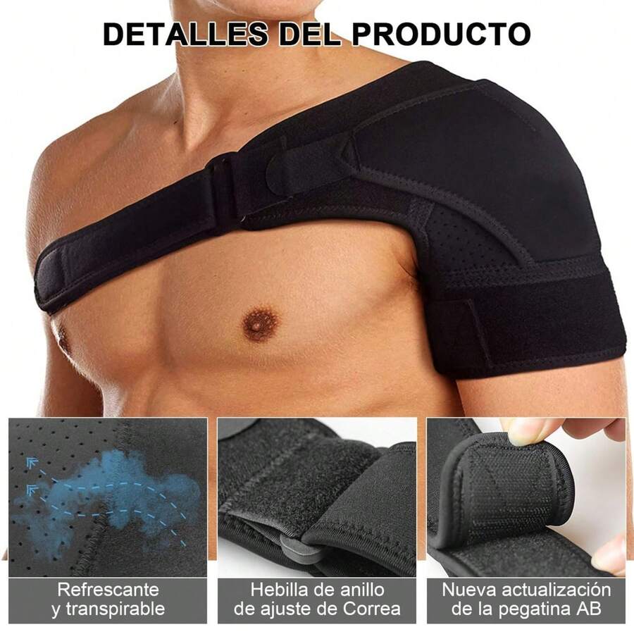 Shoulder Pad - Black - View 1