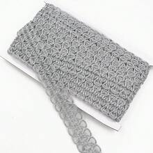Dây ruy băng nơ kim loại màu bạc rộng 1-3/8 inch, chất liệu polyester, 12 yard/cuộn, thích hợp cho quần áo và đồ thủ công. - Vàng - Xem 6