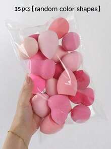 Large Size Dry & Wet Dual-Use Makeup Sponge Puff, Random Styles, Suitable For Makeup Application And Concealing, Convenient To Carry, Great For Christmas Gifts To Friends,Giveaways,Travel,Cheap Stuff,Travel Essential - Multicolor - View 22