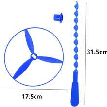 1/10/40 件装竹制蜻蜓飞行玩具，推拉式塑料宠物追逐玩具，生日派对小礼物 - 隨機顏色 - 查看 2