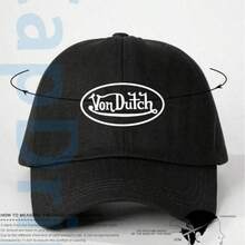 Black 1pc Unisex Von-Dutchs Print Baseball Cap, Sun Hat, Curved Brim, Dad Cap. Suitable For Daily Use And Outdoor Activities. Outdoor Adjustable Sun Cap. Spring-Summer Travel, Tourism, Beach Vacation Hat., Hats, Hats For Men, Beach Hat, Camo, Trucker Hat, Summer, Baseball Cap, Trucker Hats For Women, Gorras Para Mujer, Chicago, Summer Hats, Funny Hats, Men Gifts - màu đen - Xem 1