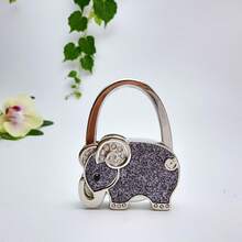 Chic Elephant Shaped Handbag Hook With Floral Pattern, Versatile Bag Hanger For Travel, Office, And Home - Cute, Organizer For Handbags, Purses, Totes, And Backpacks; Eye-Catching Accent Accessory For Spring Wardrobe Refresh; Perfect Gift Idea For Valentine's Day And Everyday Style Enthusiasts; Lightweight Metal Construction With Strong Load Support - Multicolor - View 20