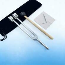 1 Set Aluminum Alloy Tuning Fork Kit, 4 Size Options, Standard Volume With Bag & Tools, Frequency Tuning Fork Pouch - Multicolor - View 1