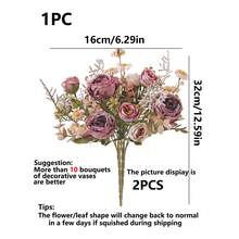 1 pièce Rose artificielle Tournesol, Bouquet de roses marguerites, Matériaux de décoration de mariage DIY Couronne, Fleurs à tenir à la main pour mariée, Fleurs de poignet, Fleurs de poitrine, Accessoires de décoration de fleurs pour la tête, Décoration de voiture de mariage, Décoration d'arche de porte, Décoration de maison, restaurant, chambre, vase, Matériaux de décoration pour fête d'anniversaire, Cadeaux pour la Saint-Valentin et le Nouvel An, Cadeaux de Saint-Valentin, Cadeaux de remise des diplômes - Rose bonbon - Voir 3