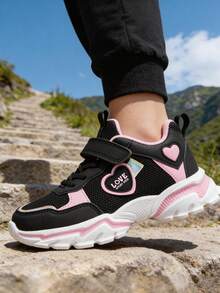 Kids Running Shoes, Sports Shoes, Tennis Shoes, Fitness Shoes, Casual Shoes For Boys And Girls - Pink - View 2