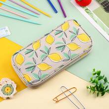 1pc Lemon Print Crochet Yarn Sewing Supplies Tool Accessories Storage Bag, Multiple Styles Available, Handmade DIY Sewing Knitting Project Storage, Perfect Gift For Sewing Enthusiasts - A - View 3