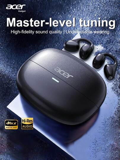Acer 宏碁 OHR629 夹式无线耳机，运动耳塞，佩戴舒适，定向环绕声，通话降噪，内置高清麦克风，Type-C 快速充电，配备充电盒，兼容智能手机/平板电脑/电脑等多种设备。