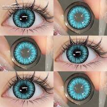 Eyeshare 1 Pair Of Contact Lens, Suitable For Role-Playing And Makeup, Blue Contact Lens, Cosplay - Blue - View 2