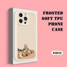 Phone Case: Flat-Face Yorkshire Terrier Pattern , Fresh, and Stylish Drop-Proof Phone Case for  17/16/15/14/13/12/11/X/XS/XS MAX/ProMax/Air/Plus and  Galaxy S Series. Internet-Famous Style, Selected Gift, Halloween Gift. - Beige - Übersicht 2