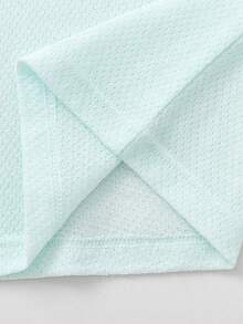 Balabala Bộ áo ba lỗ mùa hè cho bé năm 2026, chất liệu mềm mại, thoáng khí, nhẹ nhàng và thoải mái, thích hợp mặc hàng ngày cho bé trai và bé gái. - tông màu trắng xanh - Xem 4