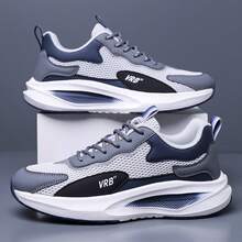 High Quality Fashionable Thick Sole Comfortable Breathable Athletic Sneakers, Essential For Sports Events - Grey - View 2