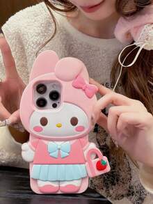 1 chiếc ốp lưng điện thoại SANRIO hình mèo hoạt hình 3D mềm mại, thời trang mới, bằng silicon, tương thích với iPhone 17, 17 Pro, 17 PM, 16, 16 Pro, 16 PM, 15, 15 Pro, 15 PM, 14 Pro Max, 14 Pro, 14, 13 Pro Max, 13 Pro, 12 Pro Max, 12 Pro, 11, 11 Pro Max, SE. Món quà thời trang dành cho bạn gái, bạn thân. - Nhiều màu - Xem 2