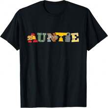 Disneybrand & Cars Auntie Birthday Family Disneybrand T T-Shirt - Đen 1 - Xem 1
