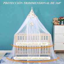 Mosquitero para Cuna de Bebé Universal – Con Soporte Ajustable, Protección Completa contra Mosquitos - Estrella - Ver 8