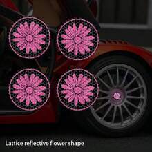 40 piezas Pegatinas reflectantes para llantas, Pegatinas de advertencia para neumáticos, Adecuadas para automóviles, motocicletas, bicicletas para visibilidad nocturna, Pegatinas reflectantes para llantas de automóvil, Pegatinas de advertencia para neumáticos, Creativas, Motocicleta, Vehículo eléctrico, Pegatinas decorativas de modificación, Pegatinas reflectantes para radios de bicicleta de montaña, Adecuadas para ruedas de motocicleta, automóviles, bicicletas, Pegatinas reflectantes para bicicletas, Rayas decorativas, Pegatinas reflectantes para llantas - Rosa - Ver 8