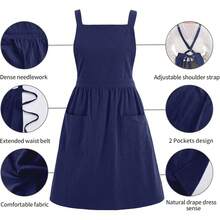 Aprons - Navy Blue - View 6