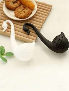 Filtre à feuilles de thé en forme de cygne, passoire à feuilles de thé, infuseur à thé, accessoires à thé, filtre à tisane, filtre à feuilles de thé en plastique créatif, boîte à thé en vrac et conteneur à feuilles de thé, accessoires de cuisine et de salle à manger, accessoires à thé - Multicolore - Voir 3