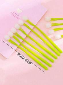 3/5/10 pezzi Penne a a tema tulipano che cambiano colore alla luce del sole, inchiostro nero, motivo floreale carino - adatte per decorazione d'ufficio, scrittura, sollievo dallo stress, regalo perfetto - tulipano - Visualizzare 4