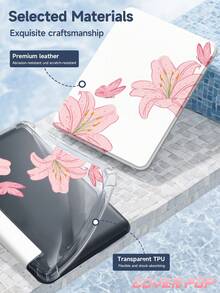 Ốp bảo vệ hình hoa ly, tương thích với iPad Air 4/5 10.9", 7/8/9 10.2", 10 2022 (10.9"), 11 (A16) 2025 (11"), Air 8 (M4) 2026 (11"), tích hợp khe cắm Apple Pencil, cũng tương thích với Samsung Galaxy Tab A9 11", Tab A9 8.7", kiểu dáng dễ thương, thích hợp làm quà tặng cho mùa tựu trường, ngày Valentine, năm mới. - Nhiều màu - Xem 10