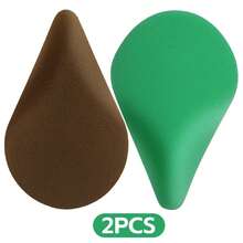 Green Brown Makeup Sponge, Ergonomic Blender For Foundation Concealer, Wet Dry Reusable Makeup Tools 2/4/6/12pcs - Multicolor - View 14