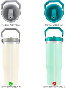 Straws IceFlow Flip Straw Tumbler (30oz/64oz) – 8 Straws + 2 Cleaning Brush (Not Flow 2.0 Flip Tumbler) - 查看 5