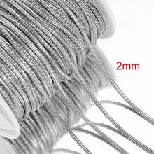 2m Stainless Steel Snake Bone Chain, Gold Round Snake Chain For Necklace, Bracelet, Jewelry DIY - Chain - View 4