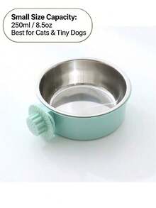 Bát ăn và nước treo cho chó, bát đựng thức ăn và nước uống bằng thép không gỉ có thể tháo rời, bát ăn kiêm lồng thú cưng 2 trong 1 có thể điều chỉnh, đồ dùng cho thú cưng - Nhiều màu - Xem 15