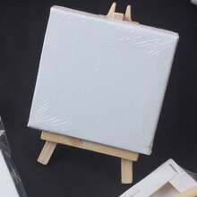 10*10迷你油画框，帆布油画框，数码绘画画架，桌面小型油画框，亚克力DIY手绘素描儿童小型画板（包装袋随机） - 彩色 - 查看 9