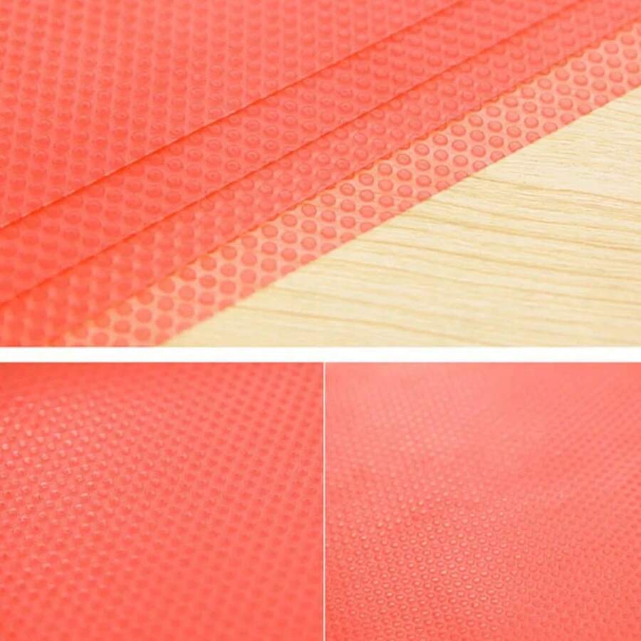 1 rollo de protector de cajón transparente rosa, antideslizante, resistente al agua y al aceite, para gabinetes, cajones, estantes para zapatos, personalizable para adaptarse a varios cajones y gabinetes, fácil de crear un hogar ordenado