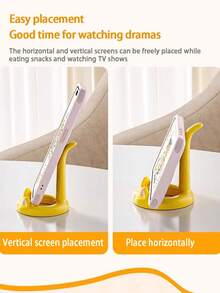 1 pieza Soporte para teléfono con diseño de gato, soporte para tablet y teléfono con postura relajada, adorno de escritorio, estante de almacenamiento para teléfono y tablet, con encantador diseño de gato, perfecto para liberar las manos durante videollamadas, juegos o ver videos. Compatible con smartphones y tablets, disponible en rosa, blanco, negro. Navidad, Halloween, Vacaciones - 1 pieza - Ver 8