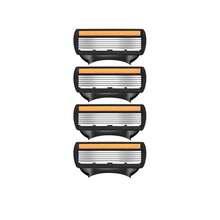 Maquinilla de afeitar con 6 capas de cuchillas, maquinilla de afeitar manual para hombres, kit de cuchillas, soporte, mango para el afeitado y eliminación del vello facial y barba compatible - Multicolor - Ver 11