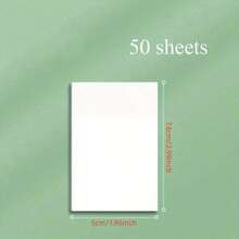 2pcs/100pcs Transparent Memo Sticky Notes, Student Notebook Bookmark Stickers - one-size - View 3