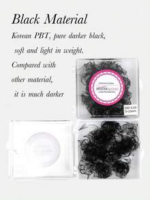 Curl: C 14D/16D/20D/30D/40D Black Pramde Fans Lashes 0.03mm Hand Made Premade Loose Fans Eyelash Extensions 500 Fans - C - View 7