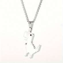 Dây chuyền mặt hình khủng long khắc logo chữ theo yêu cầu, dây chuyền phong cách đường phố unisex, dây chuyền mặt hình khủng long hoạt hình dễ thương, phụ kiện dây chuyền dài tối giản cá nhân hóa, dây chuyền mặt hình khủng long dài phong cách hip-hop đường phố dành cho cặp đôi. - Nhiều màu - Xem 13