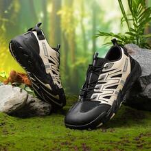 Zapatos para hombre para correr campo a través, senderismo, trekking, zapatos de gran tamaño para comercio transfronterizo, primavera y verano - Beis - Ver 2