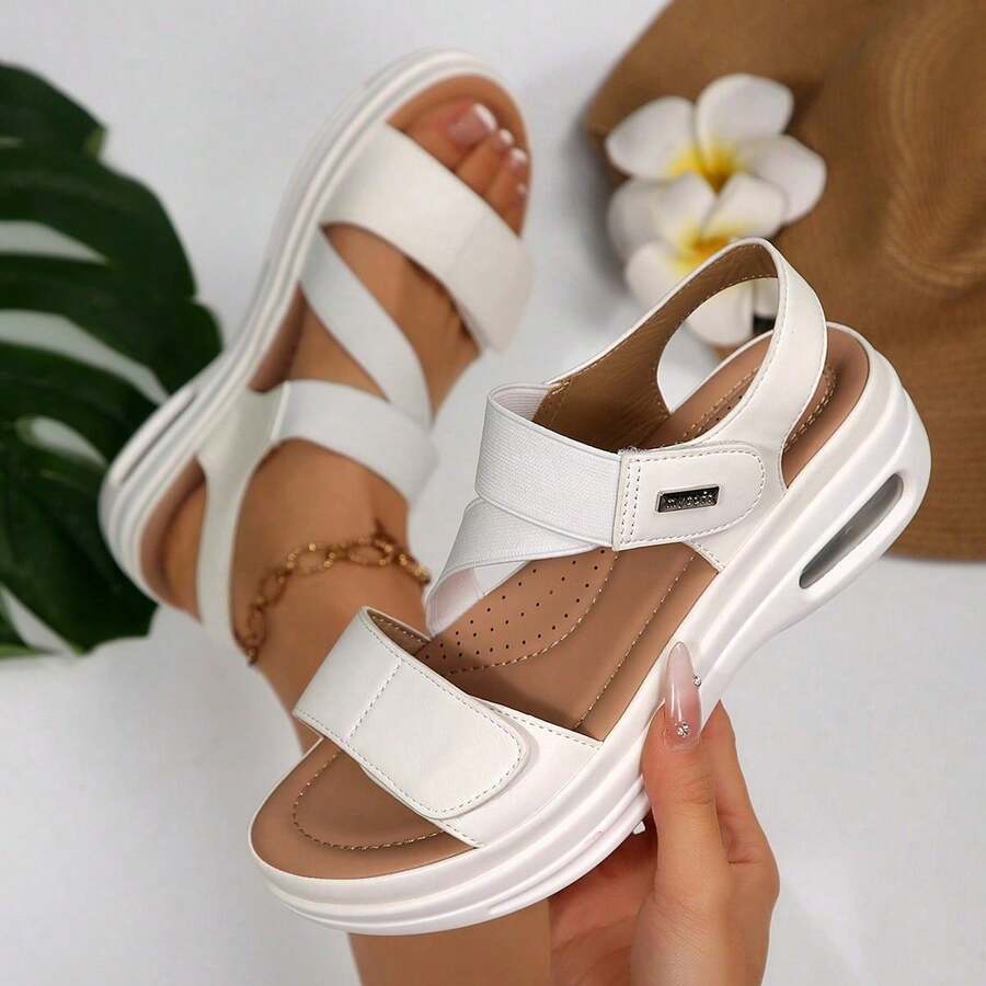 Women's Platform Wedge Sandals With Ankle Strap – Comfortable Summer Walking Shoes Travel Sandals Casual Wear