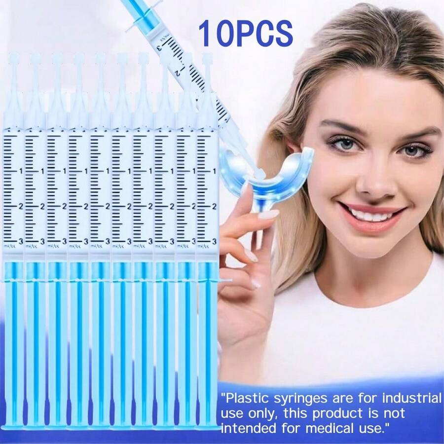 10支装牙齿美白凝胶笔，深层清洁，清新口气，日常使用，3毫升美白凝胶笔（蓝色、浅蓝色、粉色、绿色、白色） - 凝膠筆 - 查看 1