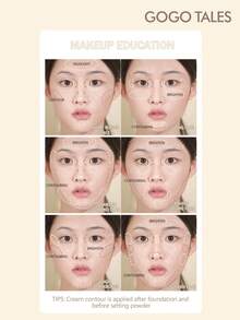 GOGO TALES 2-In-1 Matte Contour Stick, Monochrome 3D Sculpting For Cheeks, Nose And Philtrum, Highlighter & Contour Pencil, Suitable For Beginners, GOGOTALES - #G01 Light Coffee - View 9