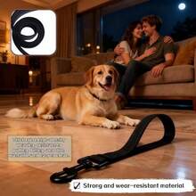 Short Dog Leash With Thick Handle, Durable Nylon Material Dog Training Control Leash With Reflective Line Design - Multicolor - View 8