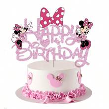 生日派对装饰品、生日横幅、蛋糕装饰套装、生日DIY装饰品、蛋糕用品 - 查看 3