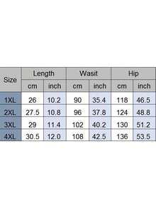 Plus Size Shorts - Black - View 4