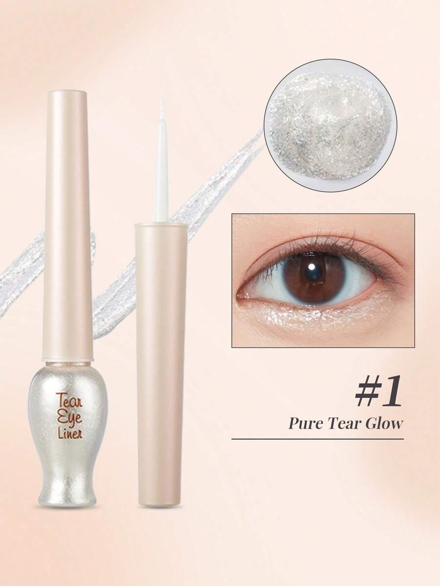 ETUDE 伊蒂之屋防水液体眼线笔,持久显色,浓黑不晕染,笔触细腻,是节日妆容和送礼佳品。防水防汗,不易脱妆,易于涂抹,速干,适合专业人士和日常使用,是彩妆爱好者和新手的理想之选,韩式眼线笔。8克/0.28盎司 - #1 Pure Tear Glow - 查看 1