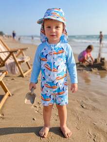 Baby Boys Swimwear - Blue - View 5