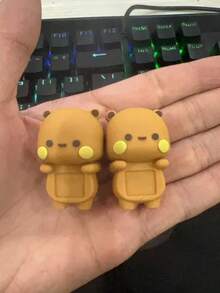 卡通人物可爱熊熊猫贴纸 - 适合装饰手机、平板电脑、电脑屏幕，也是情人节、母亲节、毕业季的礼物之选 - 彩色 - 查看 10