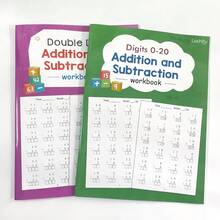 Double Digit Addition & Subtraction Workbook 2 Books Set – 0-20 & 2 Digit Math Practice Book, Grades 1-3 Learning Resource, Mathematics Arithmetic Exercise, Students Teacher Must-Have, Home School Teaching Aids - Multicolor - View 14