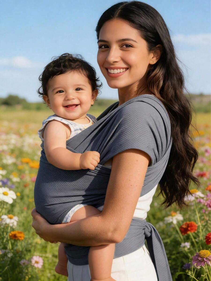 Newborn & Infant Multifunctional Front Carry Baby Carrier, Portable Lightweight Baby Wrap Sling, Suitable For All Seasons