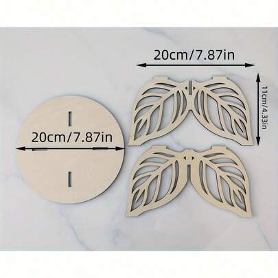 1 Giá đỡ cây bằng gỗ hình lá, thiết kế chắc chắn, kệ để cây trong nhà | Trang trí hiện đại | Giá đỡ cây trang trí phù hợp để đặt cây trong nhà, lựa chọn lý tưởng cho trang trí nhà cửa hoặc văn phòng.