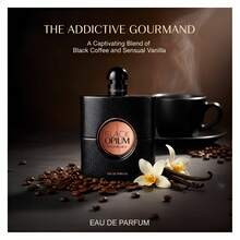 Yves Saint Laurent Black Opium Eau De Parfum Spray For Women - 3 Oz / 90 Ml - Long-Lasting Coffee Vanilla Warm & Spicy Gourmand Fragrance - 花卉印花 - 查看 5