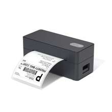 Máy in nhãn tốc độ cao 160mm/giây, in rõ nét, kết nối kép Bluetooth/USB, phù hợp với nhãn 4x6 inch/tròn/3x5 inch, trợ thủ đắc lực cho văn phòng/hậu cần/kho hàng, cắm là chạy. - màu đen - Xem 7