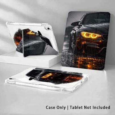 Ốp bảo vệ máy tính bảng bằng acrylic nhiều màu sắc kèm chân đế, phù hợp với A9/A9+/S9/S9FE/A11/A11+/S11/S10 FE/S10 FE+/S10 Lite và các dòng máy phổ biến khác, họa tiết xe hơi. Cũng tương thích với Apple A16 2025, Air 11/13, M3 2025, Mini 7 A17, Pro 2024, Air 11/13, M2 2024 và các dòng máy phổ biến khác của Honor, v.v. Có thể gập lại chống cong vênh, các góc được gia cố bằng silicon, chức năng tự động bật/tắt màn hình, khe cắm bút tích hợp, chân đế gập đa góc - Bảo vệ hoàn hảo hàng ngày, món quà lý tưởng cho các dịp lễ.